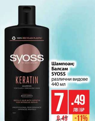 Шампоан/Балсам SYOSS
