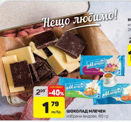 Шоколад млечен