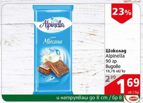 Шоколад ALPINELLA