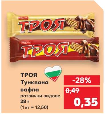 ТРОЯ Тунквана вафла