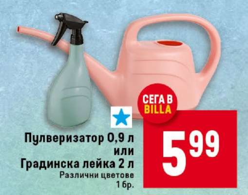 Пулверизатор 0,9 л или Градинска лейка 2 л