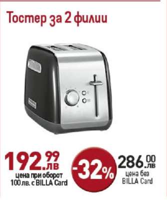 Тостер за 2 филии