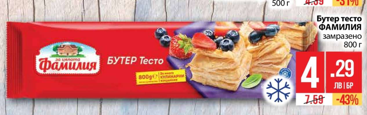 Бутер тесто ФАМИЛИЯ