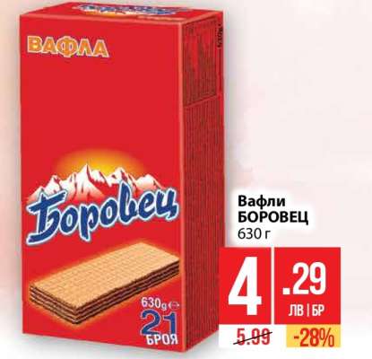 Вафли БОРОВЕЦ