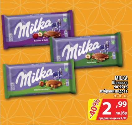 MILKA Шоколад