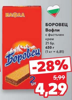 Боровец Вафли
