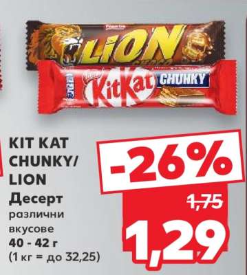 KIT KAT CHUNKY/LION
