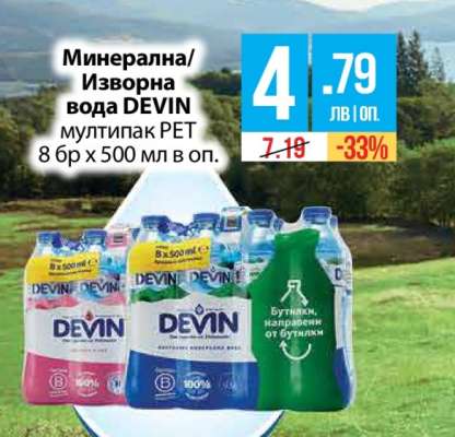 Минерална/Изворна вода Девин