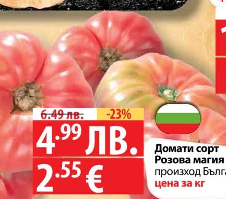 Домати сорт Розова магия