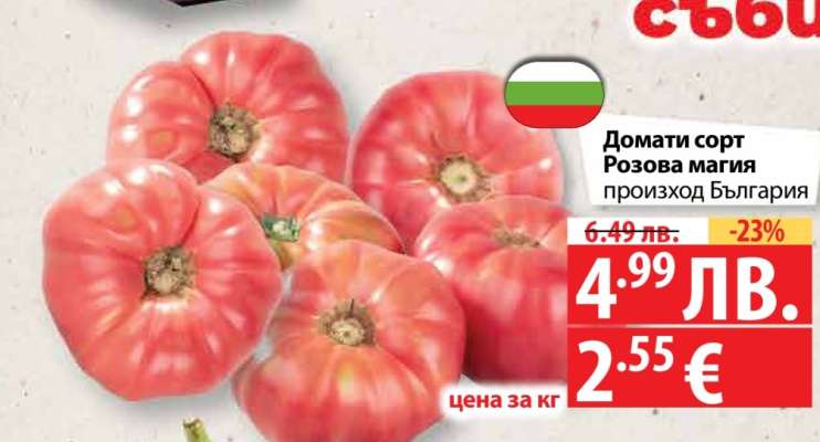 Домати сорт Розова магия