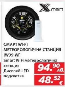 СМАРТ WI-FI МЕТЕОРОЛОГИЧНА СТАНЦИЯ IW99-WF