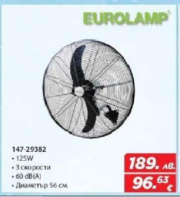 Вентилатор EUROLAMP