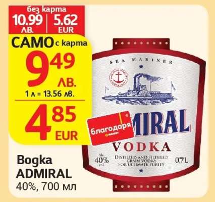Водка ADMIRAL
