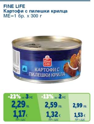 FINE LIFE Картофи с пилешки крилца