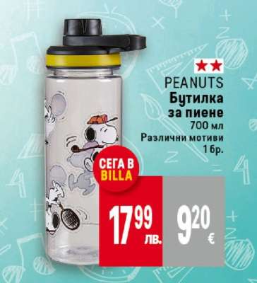 PEANUTS Бутилка за пиене