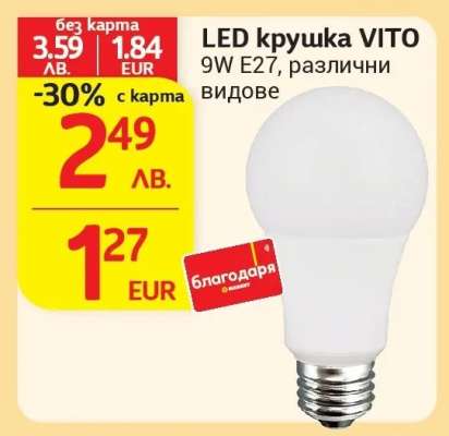 LED крушка VITO