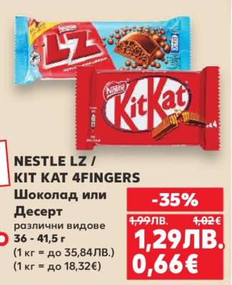 NESTLE LZ / KIT KAT 4FINGERS