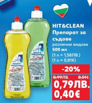 HIT&CLEAN Препарат за съдове