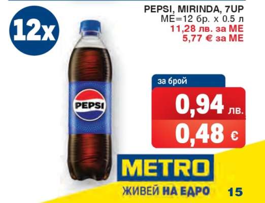 PEPSI, MIRINDA, 7UP