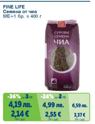 FINE LIFE Семена от чиа