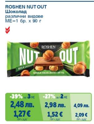 ROSHEN NUT OUT