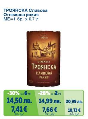 ТРОЯНСКА СЛИВОВА Отлежала ракия