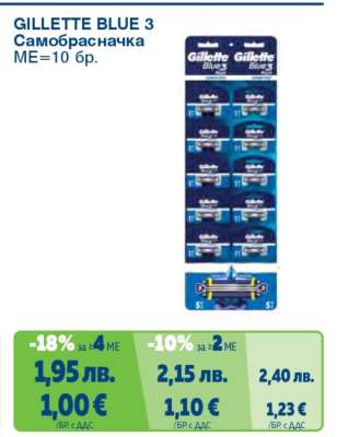 GILLETTE BLUE 3