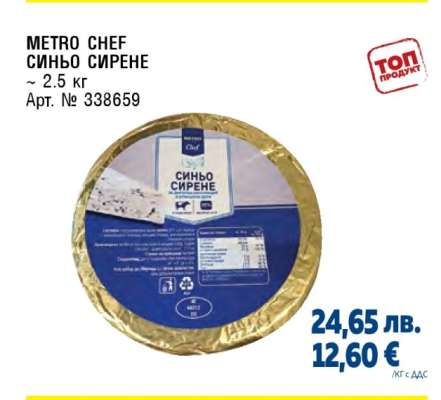 METRO CHEF СИНЬО СИРЕНЕ