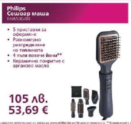Philips Сешоар маша BHA530/00