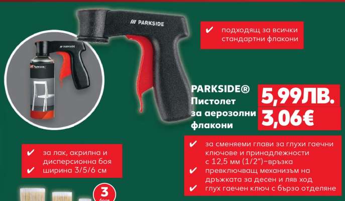 PARKSIDE® Пистолет за аерозолни флакони
