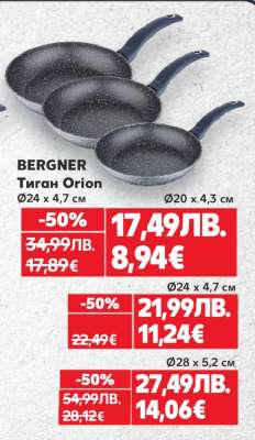 BERGNER Тиган Orion Ø24 x 4,7 см
