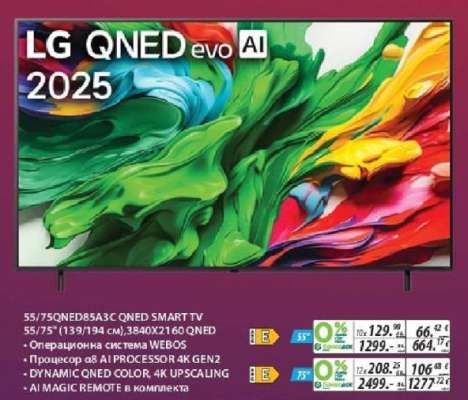 LG QNED evo AI 2025