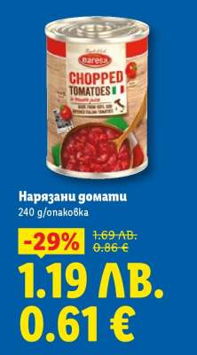 Нарязани домати
