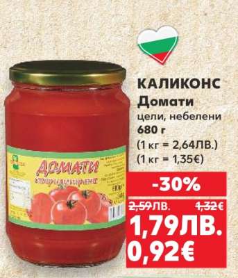 КАЛИКОНС Домати