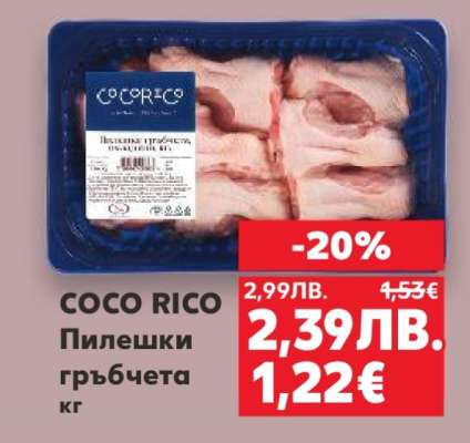 COCO RICO Пилешки гръбчета кг