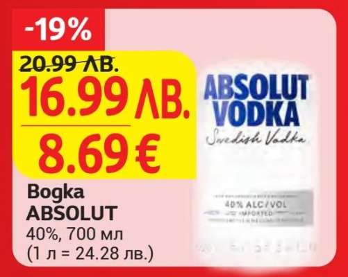 Водка Absolut