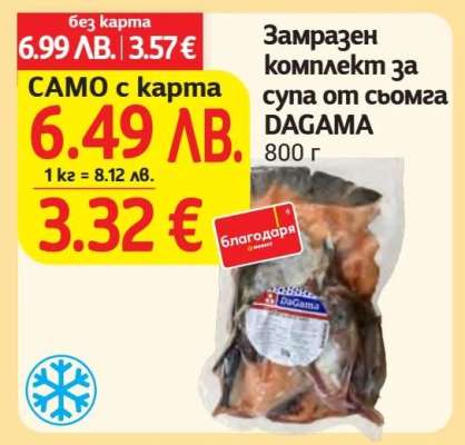 Замразен комплект за супа от сьомга DAGAMA