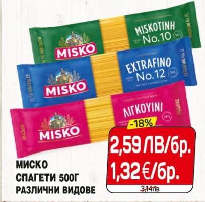 МИСКО СПАГЕТИ 500Г