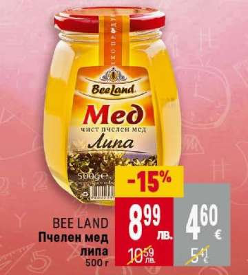 BEE LAND Пчелен мед липа