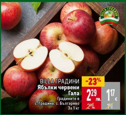 Ябълки червени Гала