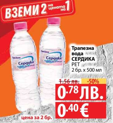 ТРАПЕЗНА ВОДА СЕРДИКА
