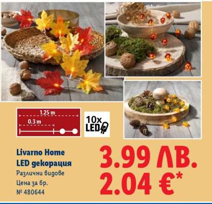LIVARNO HOME LED декорация