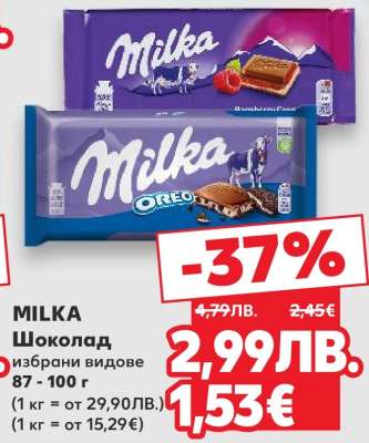 MILKA Шоколад