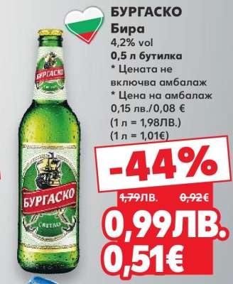 БУРГAСКО Бира