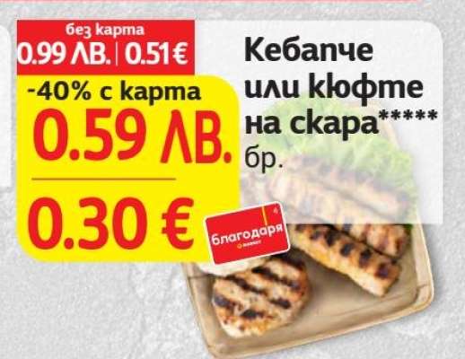 Кебапче или кюфте на скара