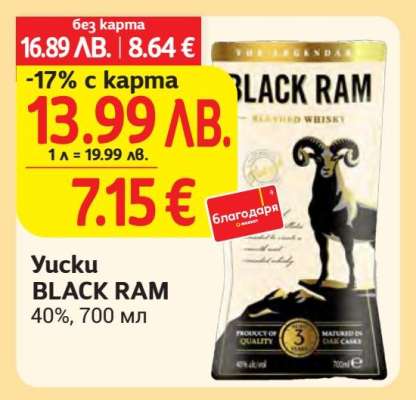 Уиски BLACK RAM
