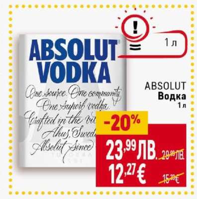 ABSOLUT Водка