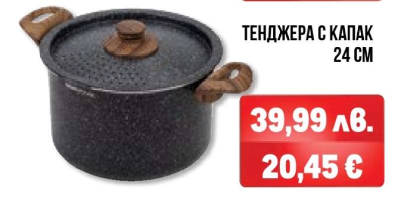 ТЕНДЖЕРА С КАПАК 24 СМ