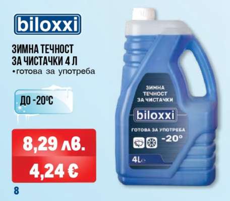 ЗИМНА ТЕЧНОСТ ЗА ЧИСТАЧКИ 4 Л