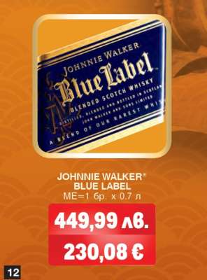 JOHNNIE WALKER BLUE LABEL